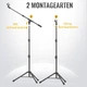 Микрофонная стойка GLEAM MIC-01 с треногой и бум-стрелом 51–186 см, универсальная - изображение 5