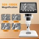 Цифровой микроскоп Misilmp 307-C 4.3” 1000X с LED-подсветкой, аккумуляторный - изображение 3