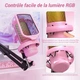 USB микрофон TONOR TC310+ RGB с пантографом (Pink) - изображение 5