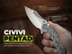 Нож складной туристический Civivi Pentad Черно-белый (C24068-3) - изображение 11