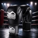 Боксерські рукавички для боксу та єдиноборств чорні Phantom Ultra Black 16 унцій - зображення 1