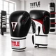 Боксерські рукавиці TITLE Classic Leather 2.0 Black/White/Red XXL 18 oz - изображение 1