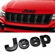 Шильдик емблема табличка металева ДЖІП JEEP чорна глянець 135 мм 40 мм - зображення 1