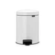 Бак для сміття з педаллю Brabantia NewIcon Pedal Bin 5 л білий 112065 (00800483) - зображення 4