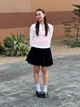 Юбка короткая летняя женская Uniqlo 188367697 M Черная (1161682579) - изображение 7