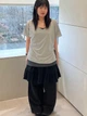 Юбка короткая летняя женская Uniqlo 188367697 M Черная (1161682579) - изображение 8