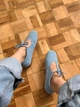 Балетки женские весенне-осенние KATI SHOES из натуральной замши 37 р. голубые 075 (6338) - изображение 2