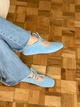 Балетки женские весенне-осенние KATI SHOES из натуральной замши 37 р. голубые 075 (6338) - изображение 3