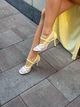 Босоножки женские летние New Style из натуральной кожи и сетки 37 р. лимонные 8071 (6502) - изображение 4