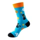 Яскраві високі шкарпетки з принтом Хелловін Honey Fashion Accessories 37-43р блакитний (1-80/5) - зображення 2
