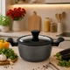 Каструля-казан Edenberg EB-3487 з алмазним покриттям та скляною кришкою 5,1 л 26x11,5 см (EB-3487) - зображення 1