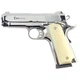 Сигнально-стартовый пистолет KUZEY 911-SX#3, 9+1/9 mm (Shiny Chrome Plating/White Grips) add 1 magaz - изображение 1
