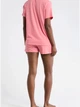 Піжама (сорочка + шорти) жіноча бавовняна Calvin Klein 604672629 XL Рожева (1161529612) - зображення 2