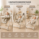 Стульчик для кормления + качель V7 / Детский регулируемый стол для кормления 3в1 / Электронная качель для младенцев - изображение 2