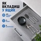 Килимок для сушіння посуду Килимок силіконовий антиковзаючий сушилка підкладка для посуду захисний рельєфний кухонний під посуду 50 х 40 см сірий kayfovo SG-2 - зображення 5
