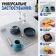 Коврик для сушки посуды Коврик силиконовый антискользящий сушилка подкладка для посуды защитный рельефный кухонный под посуду 50 х 40 см белый kayfovo SW-4 - изображение 7