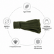 Паракорд Type III 550 (Paracord) 4 мм олива 004 30 м. - изображение 4