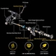 Надлегка спінінгова котушка Seaknight ARCHER II 3000 – 81BB, передній гальмо, прісноводна риболовля, Max Drag 13LB - изображение 5