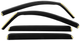 Ветровики на окна вставные Niken Luxury (CrewMax/Crew Cab, 4 шт) для Toyota Tundra 2014-2021 гг - изображение 1