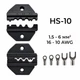 Матрица HS-10 1.5-6 мм.кв 16-10 AWG для кримпера серии HS [AHS-10] TACTIX - изображение 4
