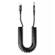 Кабель Proove Steel Spring USB-C to Mini Jack 3.5mm 1m Black (ACSS00005201) - изображение 1
