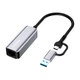 Адаптер USB-C + USB A to RJ45 Ethernet 1000Mbps ColorWay (CW-AD-CRG) - изображение 2