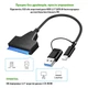 Адаптер USB3.0 Type-A/C HDD 2,5" SATA II/III / SSD Dynamode (DM-AD-SATA-U3) - изображение 4