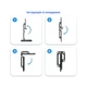 Підставка до планшета Dynamode smartphones/tablets 4-13 inches (PH-Stand-02 black) - зображення 9
