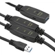 Адаптер USB 3.0 AM - AF, 20 m, active PowerPlant (CA912865) - зображення 1