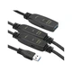 Адаптер USB 3.0 AM - AF, 20 m, active PowerPlant (CA912865) - зображення 2