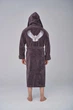 Халат длинный натуральный Nusa NS-1520-56K коричневый 3XL - изображение 2