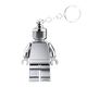 Брелок Lego Chrome Silver Minifigure 854305 - изображение 1