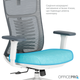 Крісло офісне OfficePro Balance OC550-W-DG-BL - изображение 15