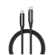 Дата кабель USB-C to USB-C 2.0m (PVC+Aluminum Alloy) (PD Fast Charging 240W) 5А black ColorWay (CW-CBPDCC070-BK) - изображение 1