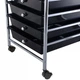 Мобильный органайзер с 10 ящиками, 33×37×86 см, черный Costway - изображение 5