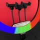 Кольцевая RGB LED-лампа MJ45 45 см, черный - изображение 5