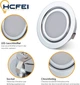 Набор мебельных LED-светильников HCFEI, врезное отверстие 55–60 мм, хром, 6 шт - изображение 5