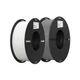 Filament do drukarki 3D Creality Ender PLA 1.75 mm 2x1 kg White+Grey (6971636401476) - obraz 1