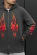 Мужское Худи Стаф Серое С Молнией Спортивная Кофта Staff Zip Fire S (402834) - изображение 3
