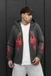 Мужское Худи Стаф Серое С Молнией Спортивная Кофта Staff Zip Fire S (402834) - изображение 4