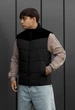 Мужская Жилетка Стаф Черная Кожаная Однотонная Staff Pu Black S (402957) - изображение 5
