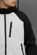 Мужская куртка демисезонная стаф черная светло серая soft shell Staff black & light gray S (402751) - изображение 3