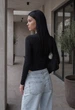 Женское боди стаф черное однотонное базовое Staff be black S (402761) - изображение 2