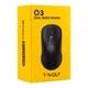 Беспроводная мышь TWolf Q3 Rechargeable 2.4G + Bluetooth5.0, 800-1600DPI, 300mAh, Черный - изображение 4