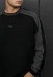 Лонгслів Чоловічий Стаф Чорний Та Темно-сірий Оверсайз З Логотипом Staff Black & Dark Gray Logo L (402844) - зображення 3