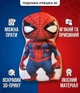 Подушка игрушка Человек Паук 3D плюшевая декоративная 48х37 см для детей - изображение 2