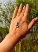 Посеребренное ожерелье колье Пандора Дракон Игра Престолов Pandora подвеска на шею для девушки цепочка с камнем кристаллами кубического циркония кулон на цепочке женский в виде дракончика 392967C01 + мешочек в подарок - изображение 4