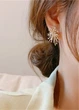 Сережки жіночі з камінчиками Fashion Jewelry Золоті 19367 - зображення 4