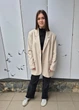 Жакет женский удлиненный на пуговицах в полоску H&M Бежевый 17894 M (укр 44-46) - изображение 7