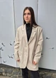 Жакет женский удлиненный на пуговицах в полоску H&M Бежевый 17894 M (укр 44-46) - изображение 10